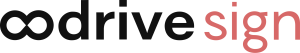 logo oodrive sign noir et rose sur fond transparent